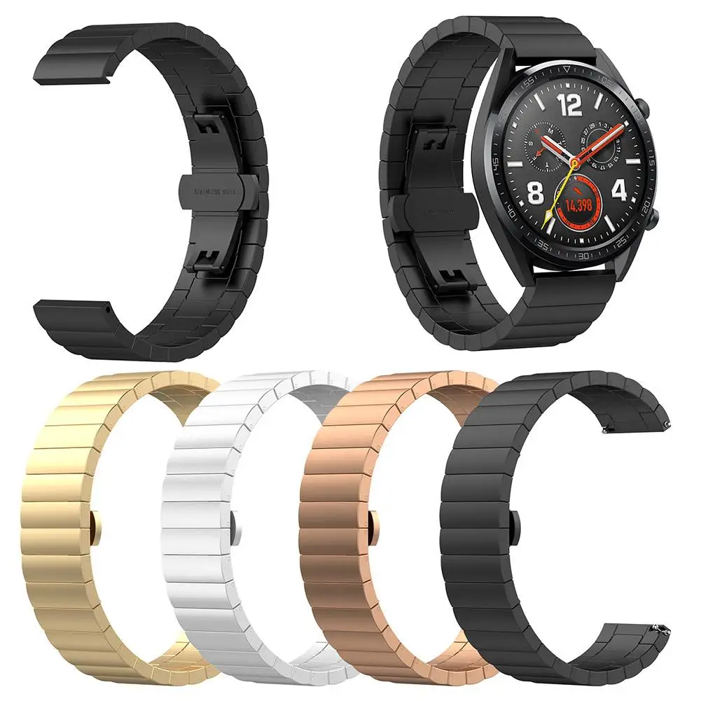 

Replacement Watchband Stainless Steel Replace Link Band Strap Smart Watch Band for Huawei Magic/Watch GT/Ticwatch Pro