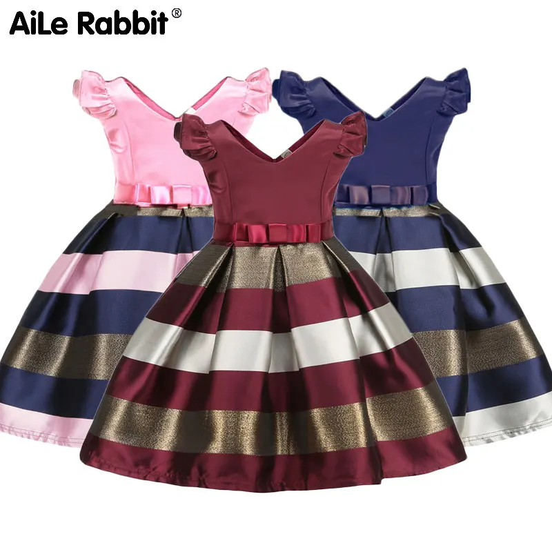AiLe Rabbit/платья для девочек в европейском стиле летнее платье детская одежда