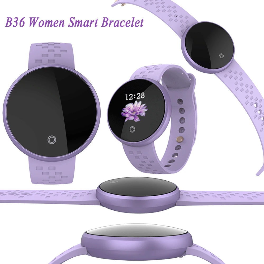 FOR B36 Female Smart Bracelet Women Menstrual Periods Fitness Tracker Sport Wristband PPG Dual LED Heart Rate Reminding Per 30