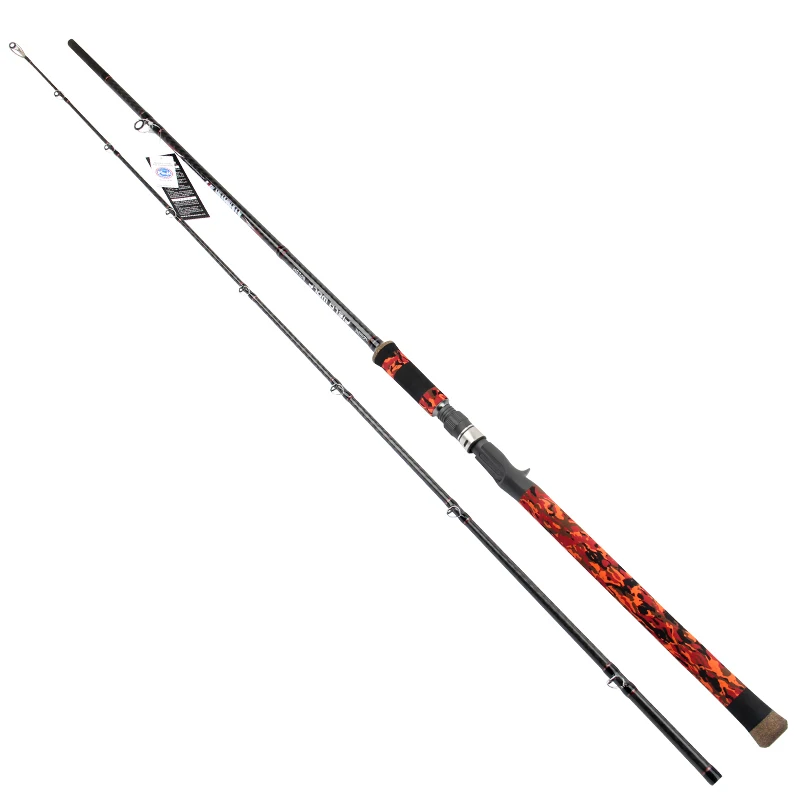 

Tsurinoya Casting Rod Quality Carton Material 2.4M SH for Pike Fishing Camouflage Color Casting Fishing Rod Wolf 802SH