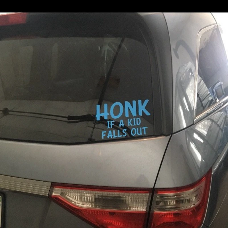 HONK If A Kid Falls Out Funny Car Decal