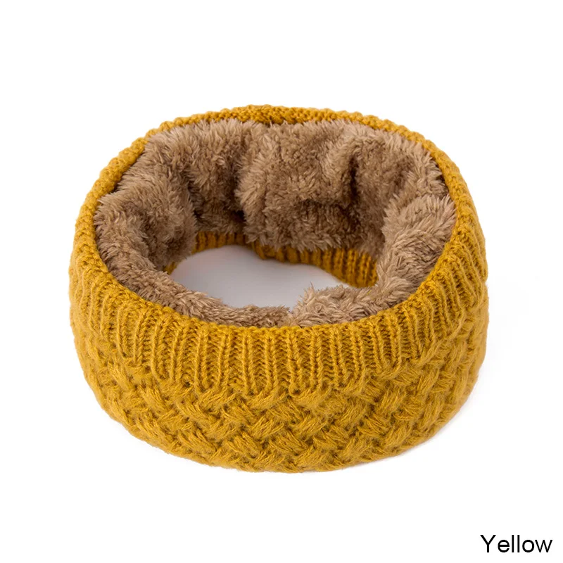 yellow1 SuperB&G женские шарфы вязаные шарф модные женские шарф унисекс зимние вязаные шарфы из бархата и хлопка шею женщина крючком кольцо мужчин цикл шарф шарфики женские - Цвет: yellow1