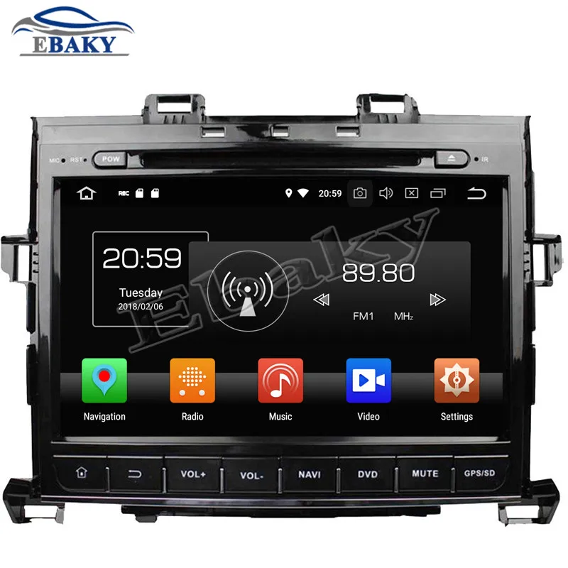 Sale NaviTopia 9inch 4GB RAM 64GB ROM Octa Core Android 9.0 Car DVD Player For Toyota Alphard 2007 2008 2009 2010 2011 2012 2013 9