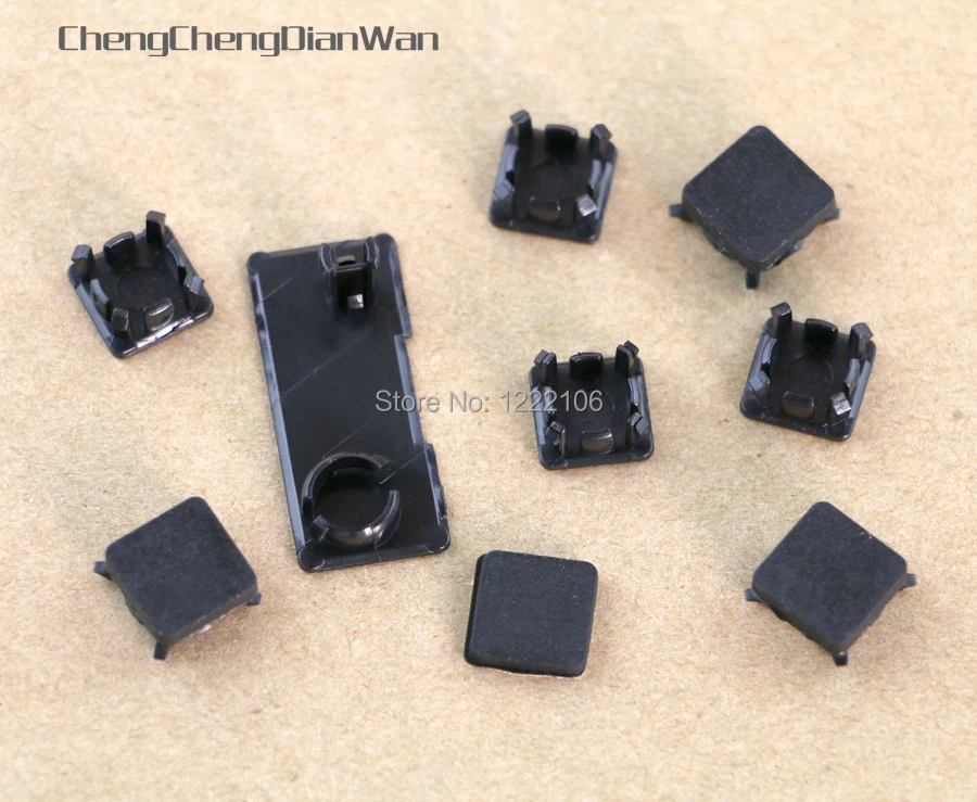 

ChengChengDianWan Black Rubber Plug Screw Hole Pad Dust plug Plastic Pad For PS3 Slim Console 9pieces/set