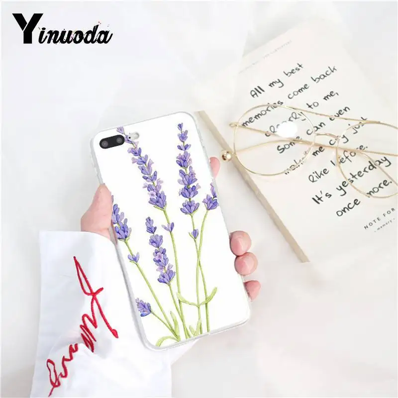 New art watercolor romantic lavender flowers