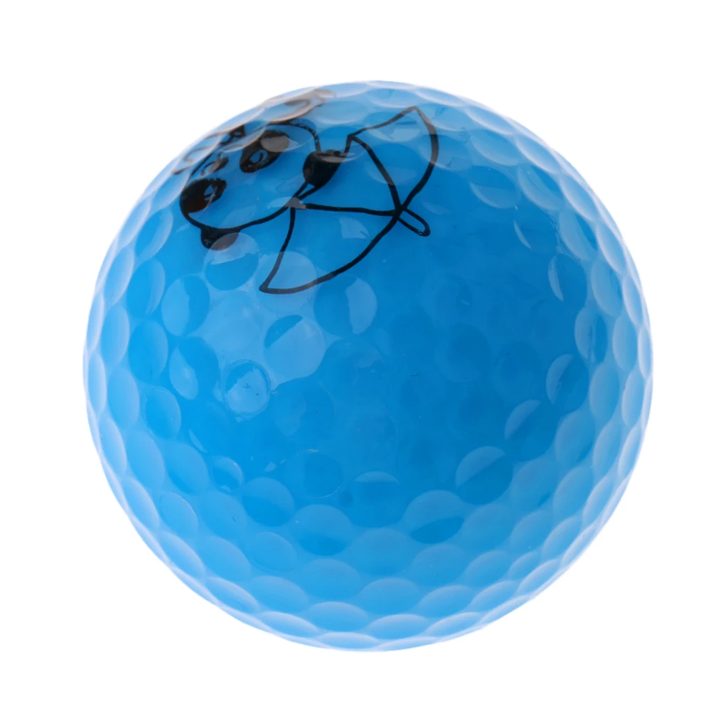 Golf Driving Ball Double Layer Golf Ball Cute Panda Golf Range Practice Ball Flexible Elastic Training Golf Ball