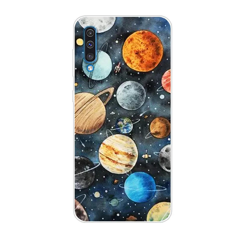 6.4'' For Samsung A50 Case A 50 Silicone Soft Back Cover For Para Samsung Galaxy A50 Case A505F TPU Lion Thin Protective 2019