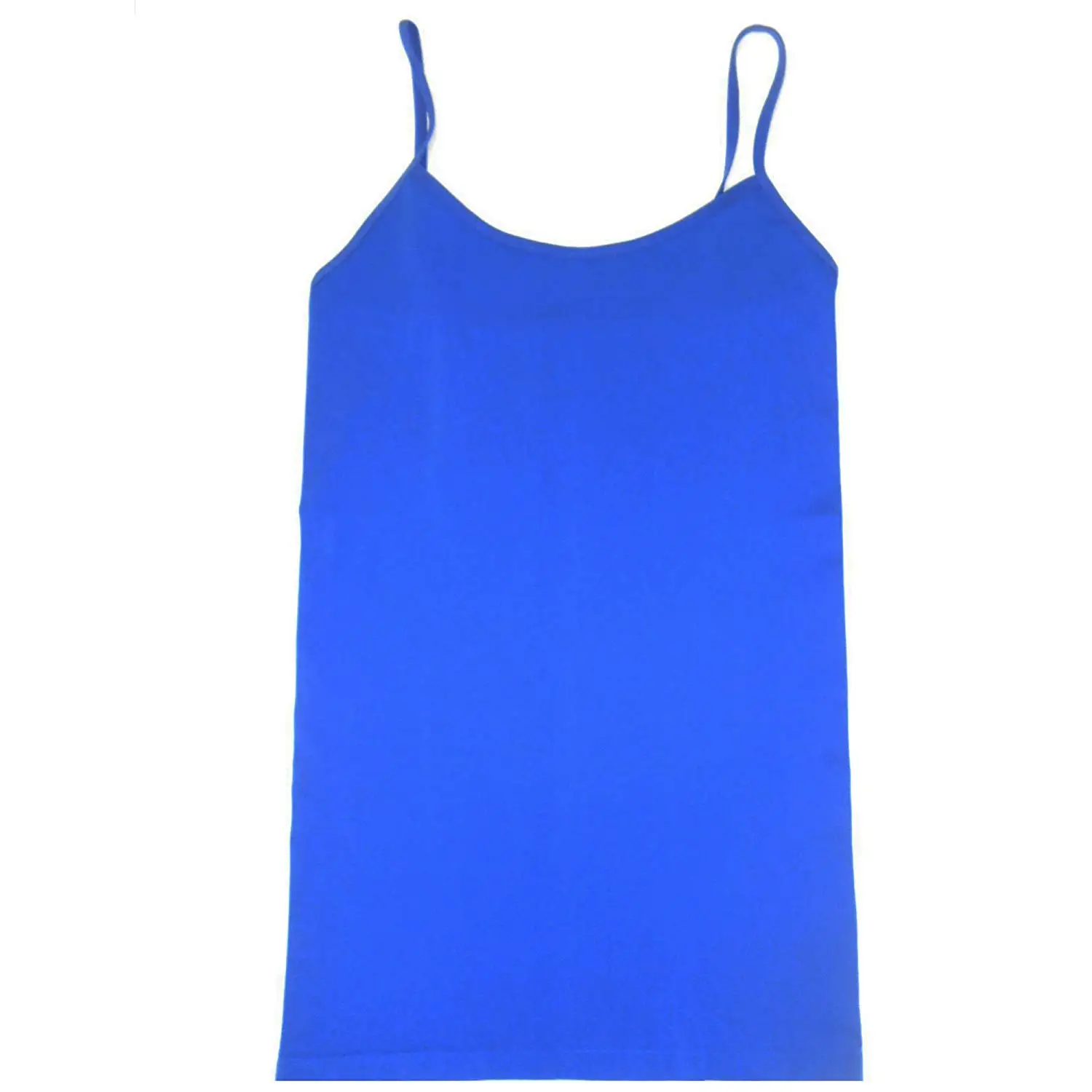 

7 pieces Seamless Ladies Cami Basic Thin Strap Active Appliques High Street Polyester Appliques Short Solid
