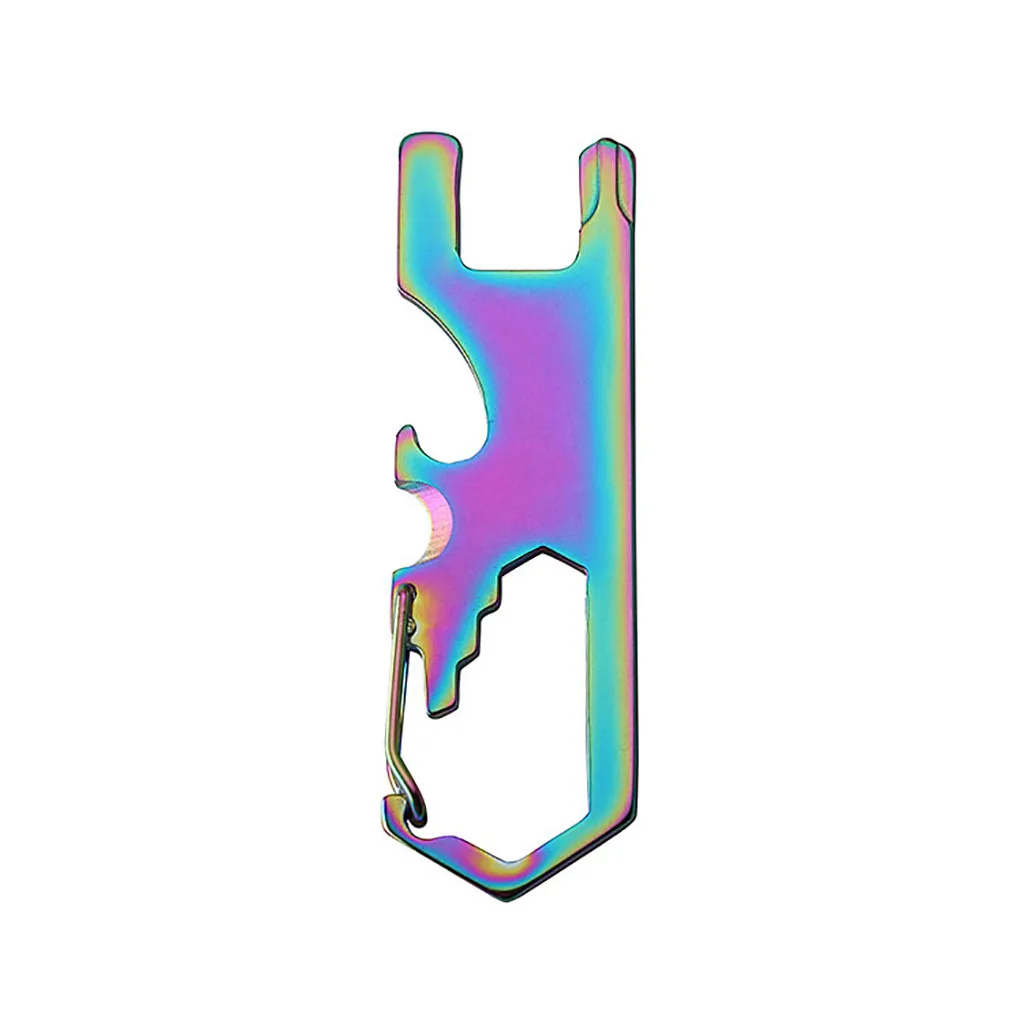 Multi-function bottle opener Multi-function Pocket Survial Tool Bottle Opener Multi-Tool Keyring Outdoor Kitchen Dining