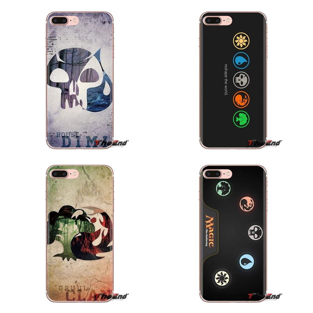 For iPod Touch Apple iPhone 4 4S 5 5S SE 5C 6 6S 7 8 X XR XS Plus MAX Card Game Magic The Gathering Art TPU Transparent Bag Case |