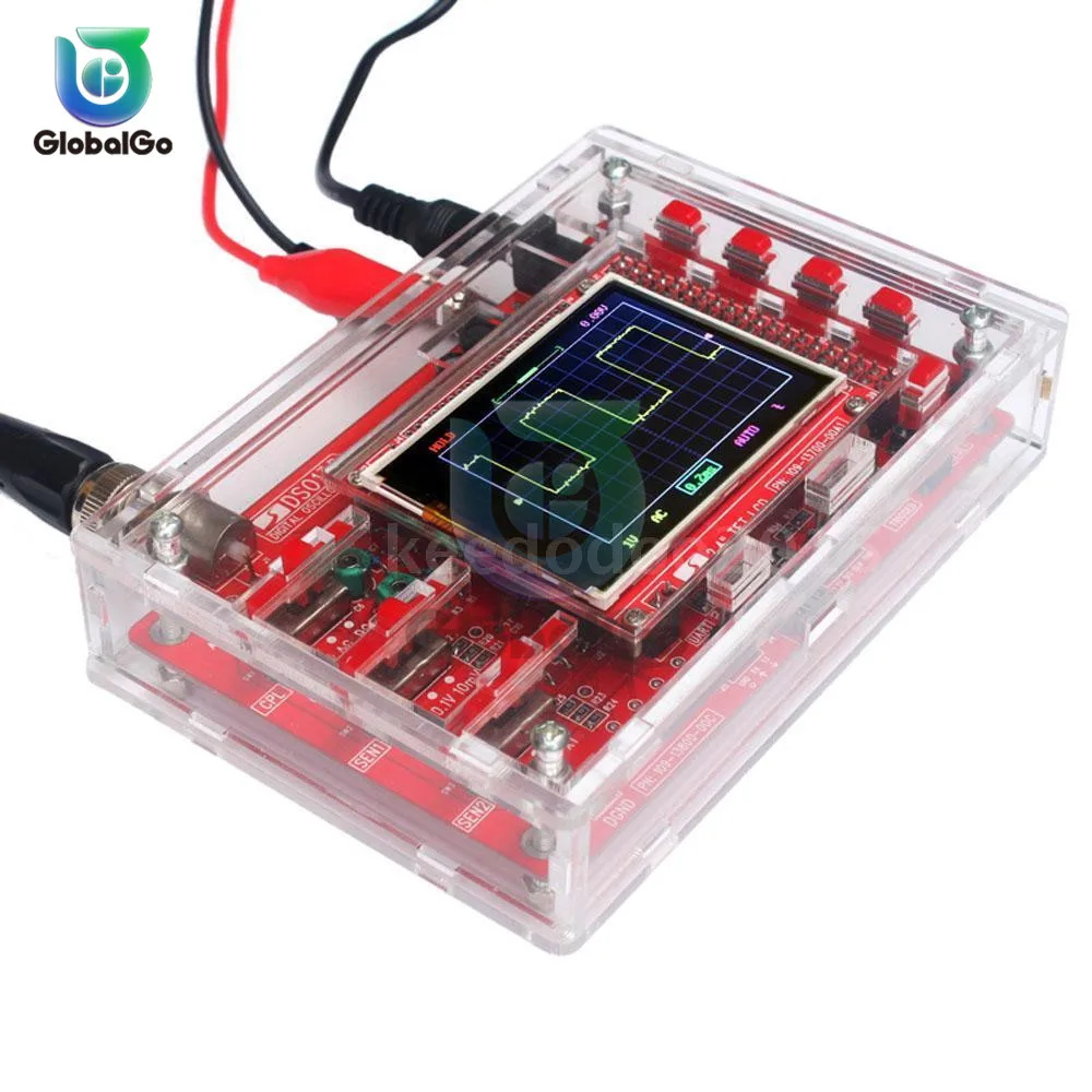 

DSO138 Oscilloscope Acrylic Case Cover Protection Shell DIY Kit Oscilloscope Transparent Shield Accessories