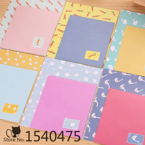 12 sets lot new cute colored animal vegetable flower plant writting