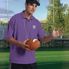 Paragon 100 Mens Performance Mesh Polo Grape - Small (1)