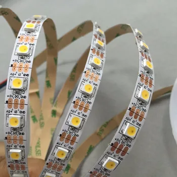 

WS2812B COOL WHITE color addressable 4m 60LEDs/m DC5V led pixel strip,NON-waterproof,with 60pixels/M;WHITE PCB