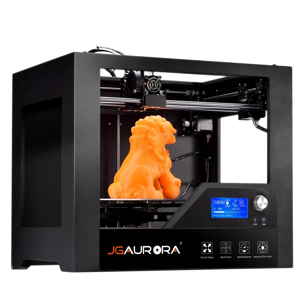 JGAURORA Z 603S 3d принтер полная металлическая рама с подогревом кровать высокая