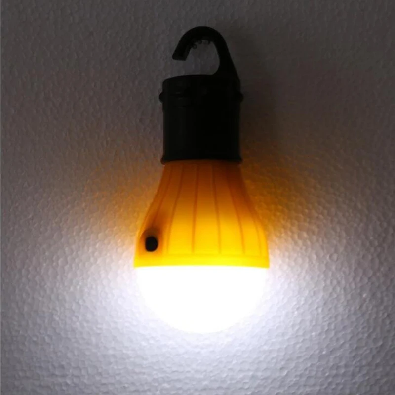 4 Colors Lightweight Outdoor Mini Camping Lamp Environmental Ball Light Bulb 3 Leds Hanging Hiking