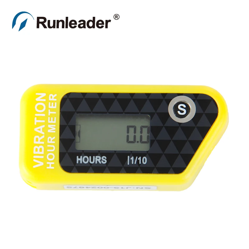 Resettable Vibration wireless hour meter timers counter for motorbike
