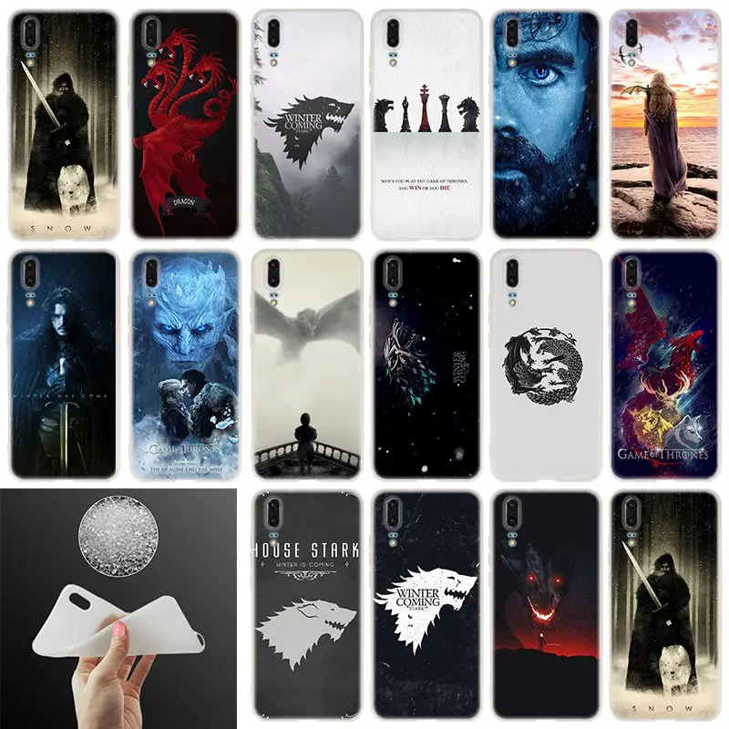 

Soft Silicone Phone Case Game of Throne poster For Huawei P30 P20 P30Pro P10 P9 P8 Plus Lite 2017 P samrt 2019 Cover