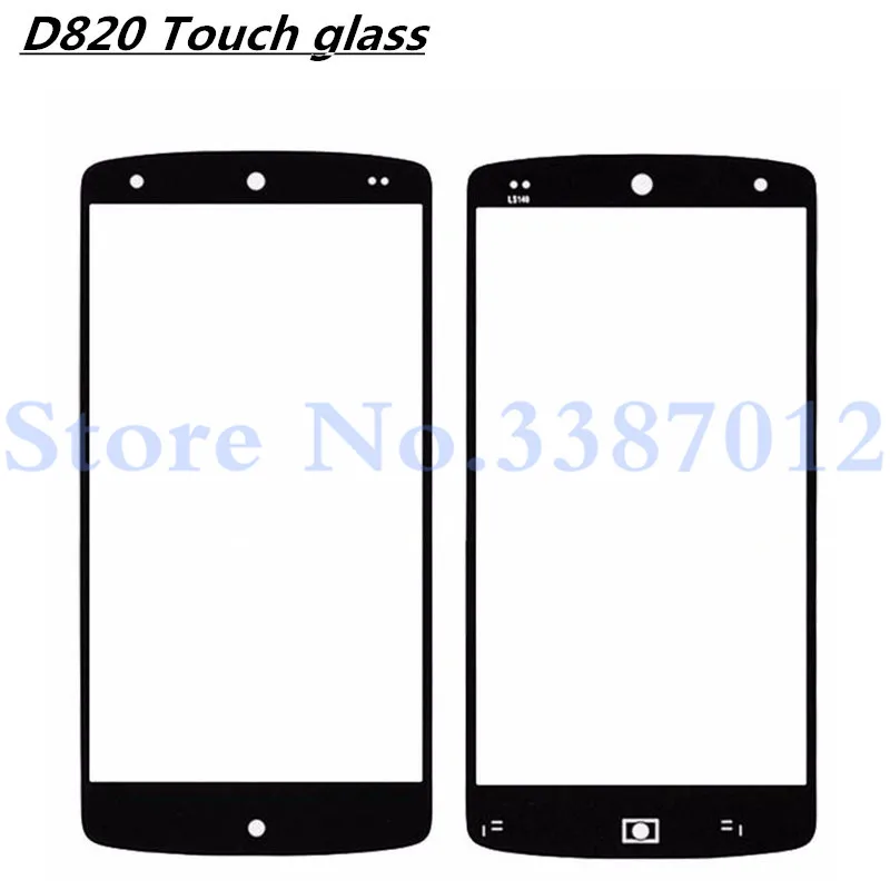 Передний сенсорный экран Внешний стеклянный объектив для LG Google Nexus 5 D820 D821 замена