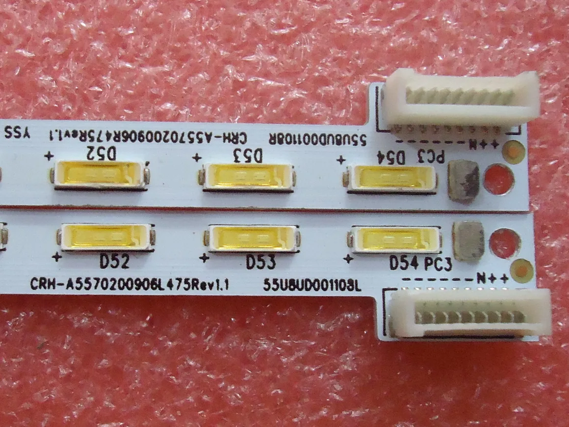 

FOR skyworth 55E710U Article lamp  1555-R5500201-01 TY-140812D  E227809 4413JKDD-HY-5000R060-S-1-4Z8-0011 1piece=54LED 607MM