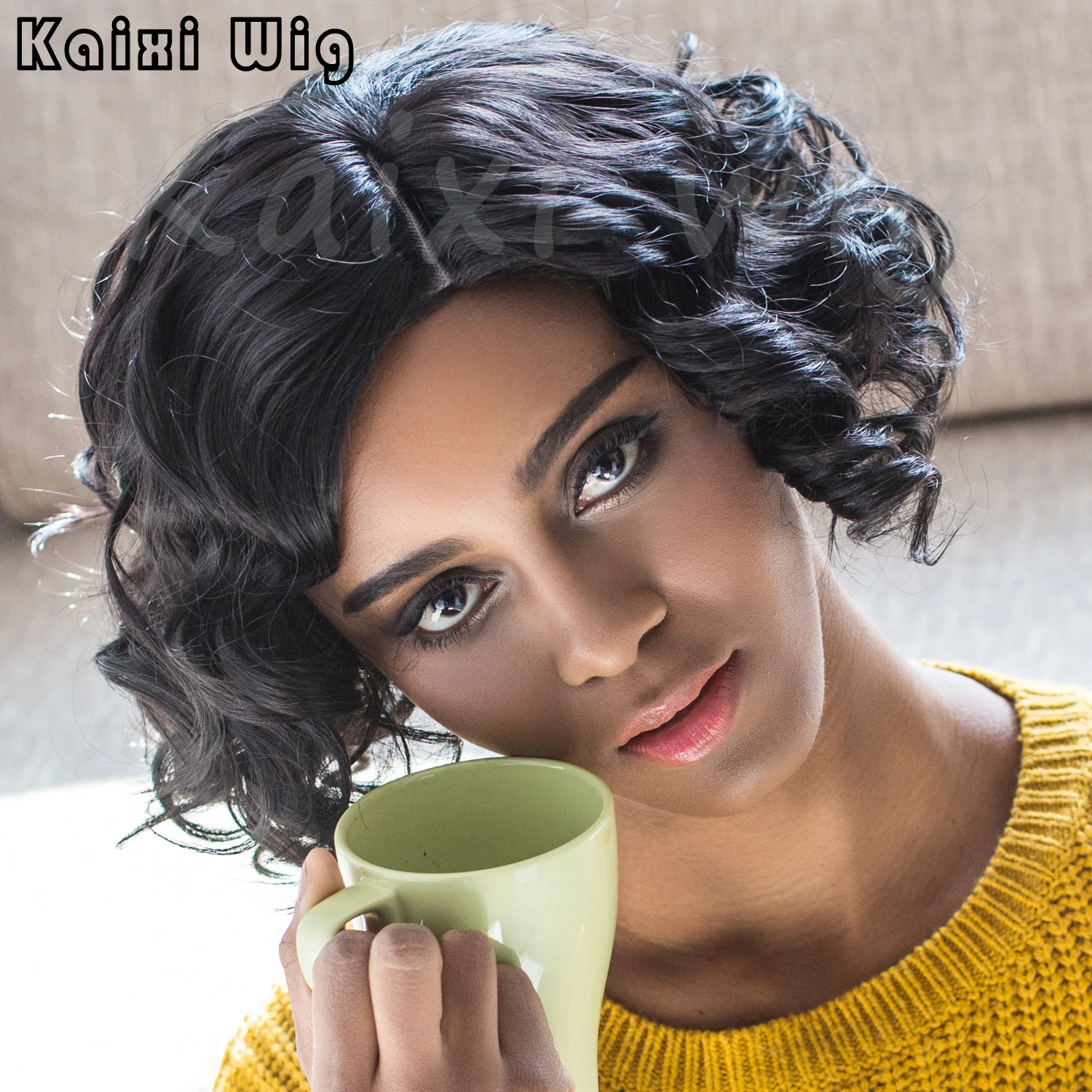 Short Curly Synthetic Wigs For Black Women Short Curly Hairstyles Black Wig Cheap Synthetic African American Wigs Heat Resistant Wig Quality Wigs For Black Womenwig Wear Aliexpress