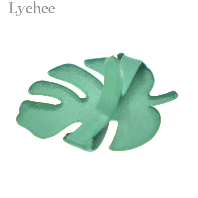 Lychee Life 50 шт. зеленые листья скрапбукинг брадсы фотоальбом ручной работы
