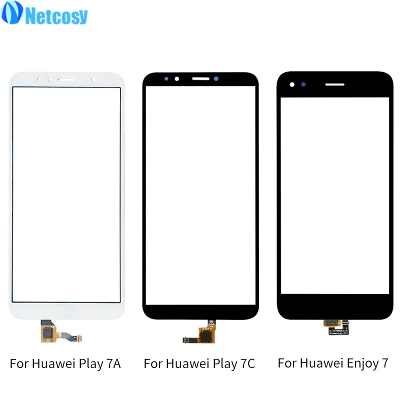 

Netcosy For HUAWEI Honor Play 7A 7C Enjoy 7 Touch Screen Digitizer Front Touch Panel Glass Lens Replacement Parts