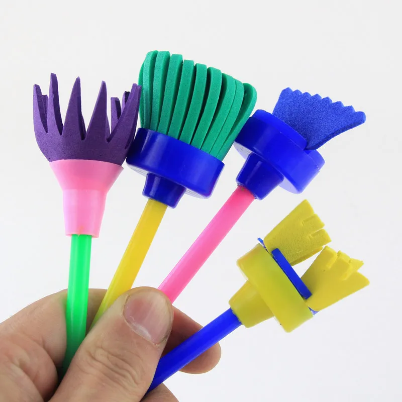 Новинка 4 шт./компл. игрушки для рисования забавные креативные детей diy цветочная