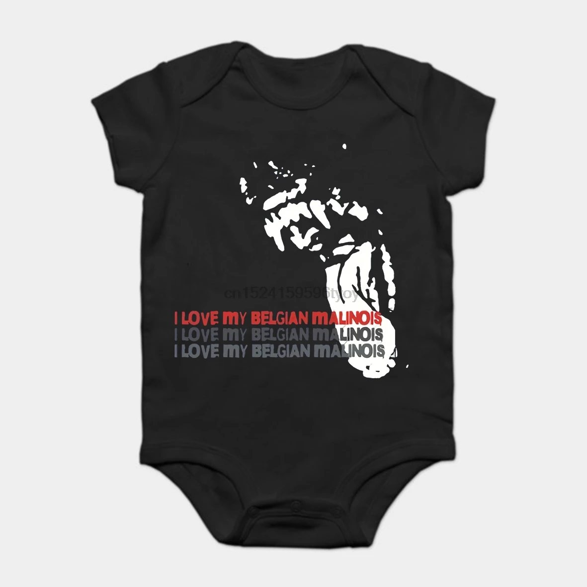 

Baby Onesie Baby Bodysuits kid t shirt I love my Belgian Malinois