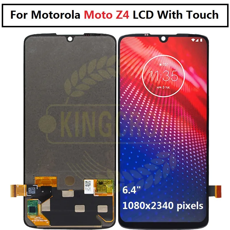 

New Screen tested For Motorola Moto Z4 LCD Display Touch Screen Digitizer Assembly Replacement Screen For Moto Z4 LCD Display