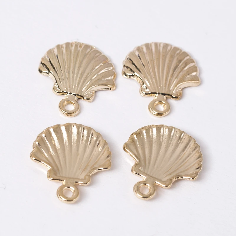 

20pcs/lot KC Gold Color Shell Charms Necklace Pendant DIY Necklace Bracelet Jewelry Findings Making Craft