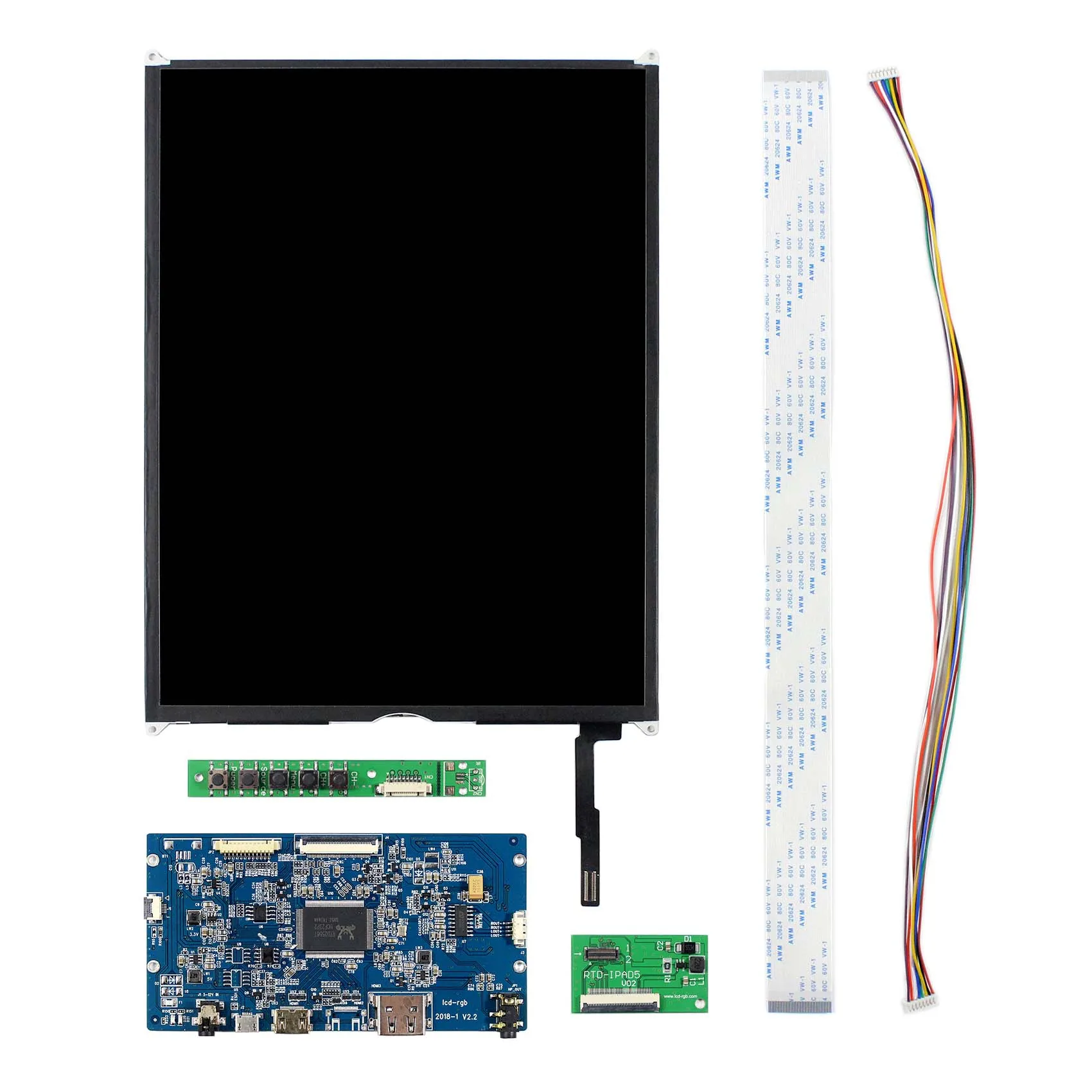 US $101.72 HD MI LCD Controller Board 97 1536X2048 LP097QX2 LTL097QL02 IPS LCD Screen