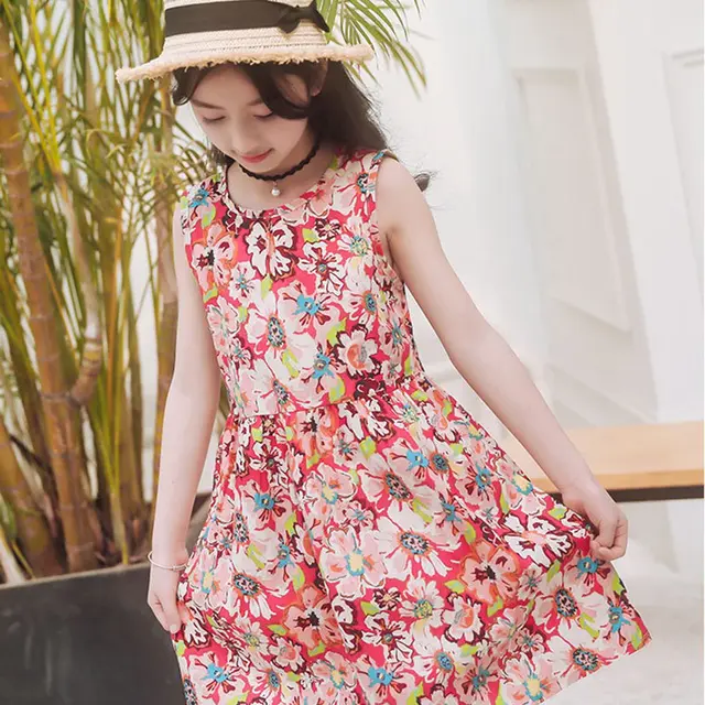 Girls Summer Soft Cotton Dresses Kids Summer Cotton Clothes Girls ...