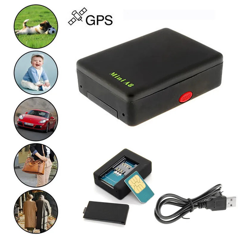 

New design mini A8 tracker personal alarm The old man and child anti-lost device car pet alarm voice callback location tracker