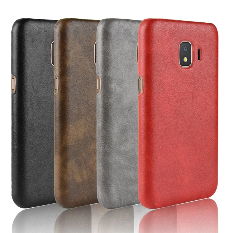 

High quality Litchi Cases For Samsung Galaxy J4 J2 Core S10Plus A6s Cover Leather PC hard Case For A7 A9 (2018) J4 J6 Plus Coupe