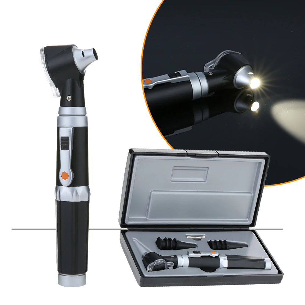 Otoscope оптоволоконный светодиодный Otoscopes 3X True View полный спектр Домашний медицинский уход за ушами диагностический набор для взрослых детей FDA CE