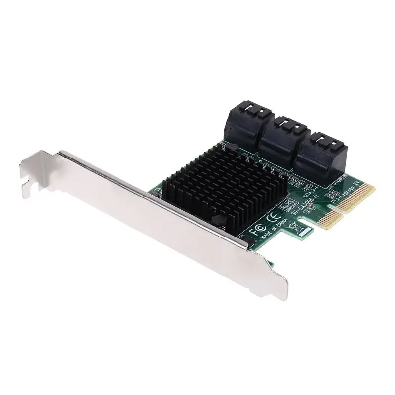  2019 NEUE PCI-e PCI Express zu SATA 30 III 3 SSD PCIe 8 Ports Expansion Board Karte Adapter Raiser 