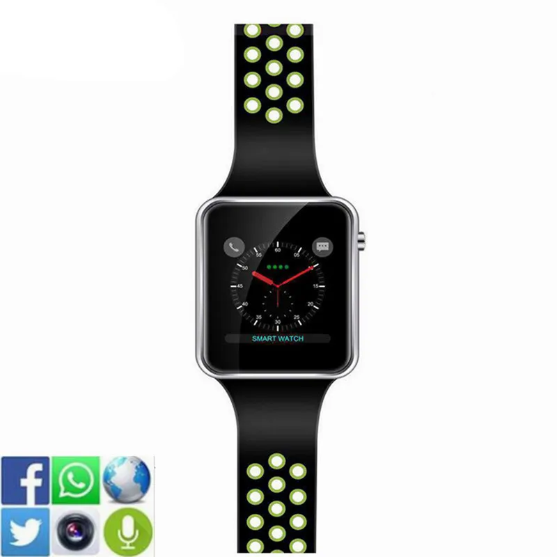 Спортивные Смарт часы Новая мода M3 Smartwatch С Facebook WhatsappTwitter поддержка SIM TF карта для