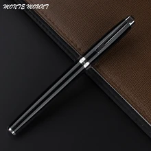 MONTE MOUNT-stylo à bille noir de luxe, fournitures scolaires de bureau, marque blanche, cadeau, offre spéciale