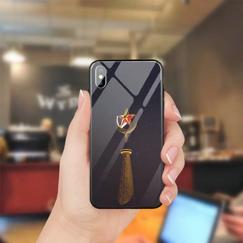 Жесткий ПК ТПУ закаленное Стекло телефон случаях для Iphone 5 5s se X XR XS Max 8 7 6 S Plus плюс