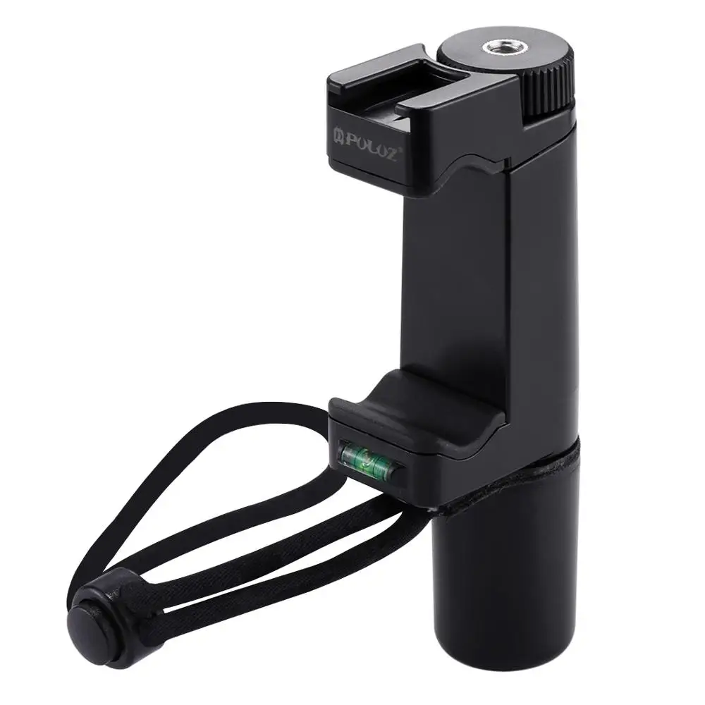 PULUZ F-Mount Smartphone Grip Handle Rig with Wrist Strap, Tripod Mount Adapter & Cold Shoe Mount for Led Video Light and Microp
