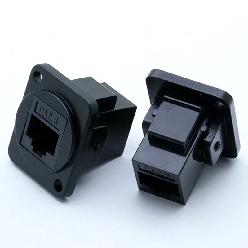 1 шт. разъем RJ45 CAT.6 D Тип 8P8C металлический корпус + медные шпильки монтажный