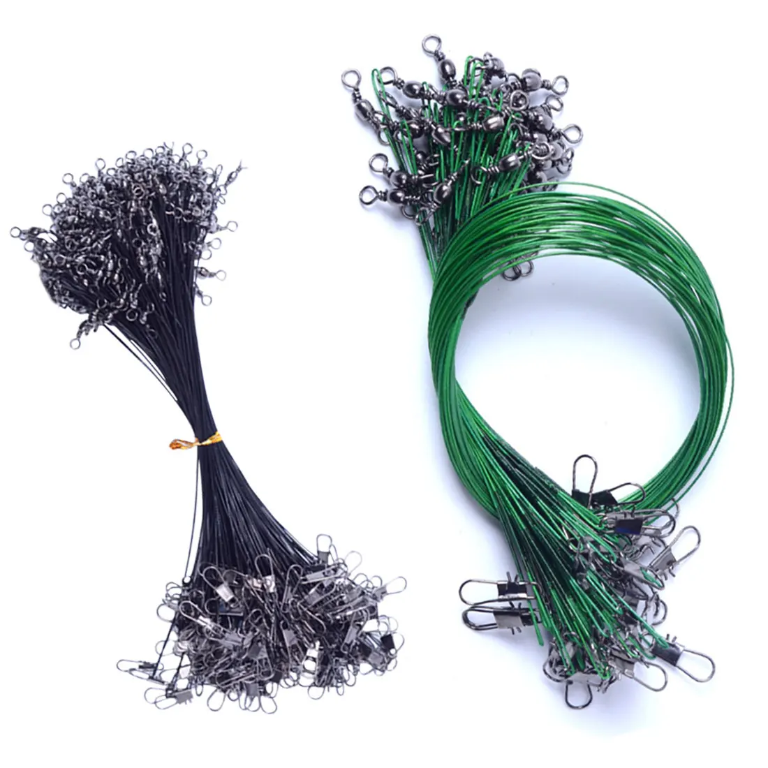 Hot Selling 10pcs/lot Anti Bite Steel Fishing Leader Wire Steel Wire Leader Fishing Accessory Lead Core Leash Fishing Line