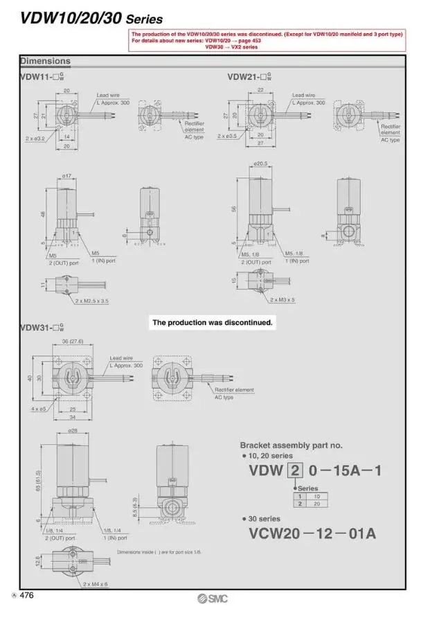 SMC VDW21-5G-1-01F-Q Magnetventil 