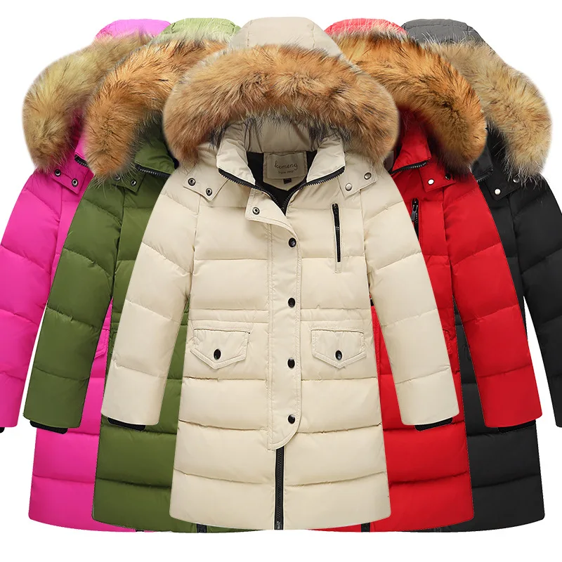 Mofgr Childrens Winter Jackets Duck Down Padded Big Boys Warm Down Coat Thickening Outerwear 