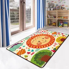 Толстый мультяшный ковер для гостиной, мягкий ковер для детской комнаты, Симпатичные Коврики для спальни, компьютерное кресло, Floro Play, коврик для ползания