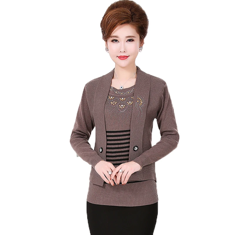 WAEOLSA-Autumn-Woman-Fake-2PCS-Sweaters-Middle-Aged-Womens-Sequined-Pullovers-Mother-Chic-Knitted-Sweater-Lady (1)