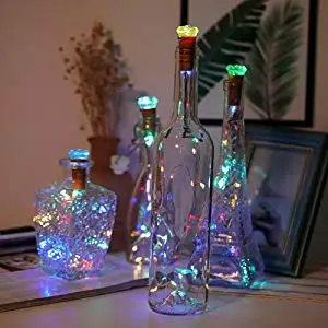 Светильники в форме винных бутылок сказочные мини-лампочки в форме бриллианта светодиодный светильники-пробка для бутылок вечерние украшения Рождество Хэллоуин Свадьба фестиваль