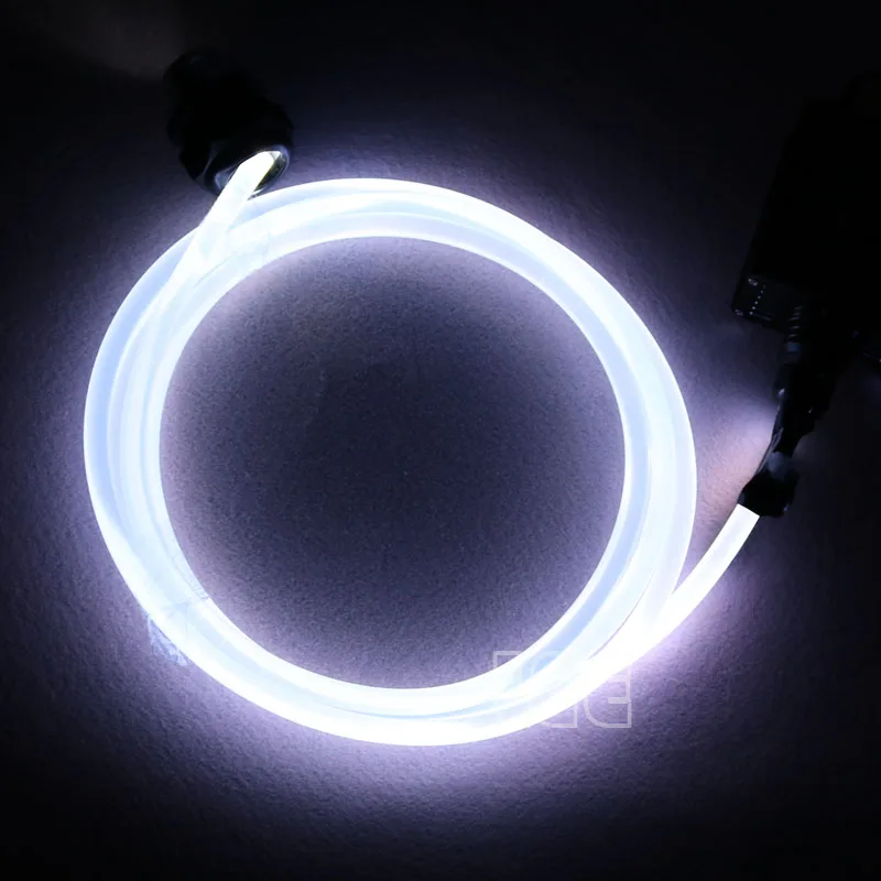 5mX Transparent Side Glow 3mm diameter plastic PMMA Fiber Optic Cable Ceiling Lighting Night Lights Christmas Party Decoration