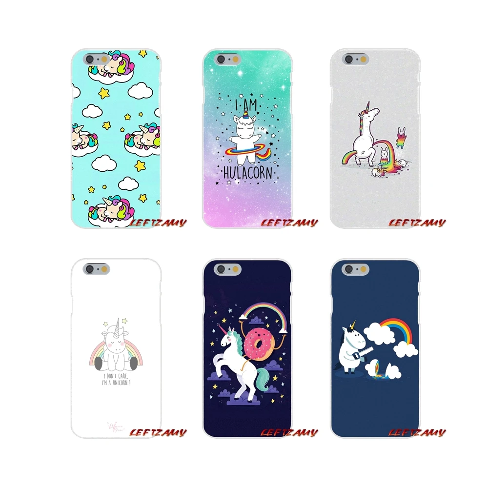 Для iPhone X XR XS MAX 4 4S 5 5S 5C SE 6 6S 7 8 Plus ipod touch Чехлы для мобильных телефонов Kawaii Единорог